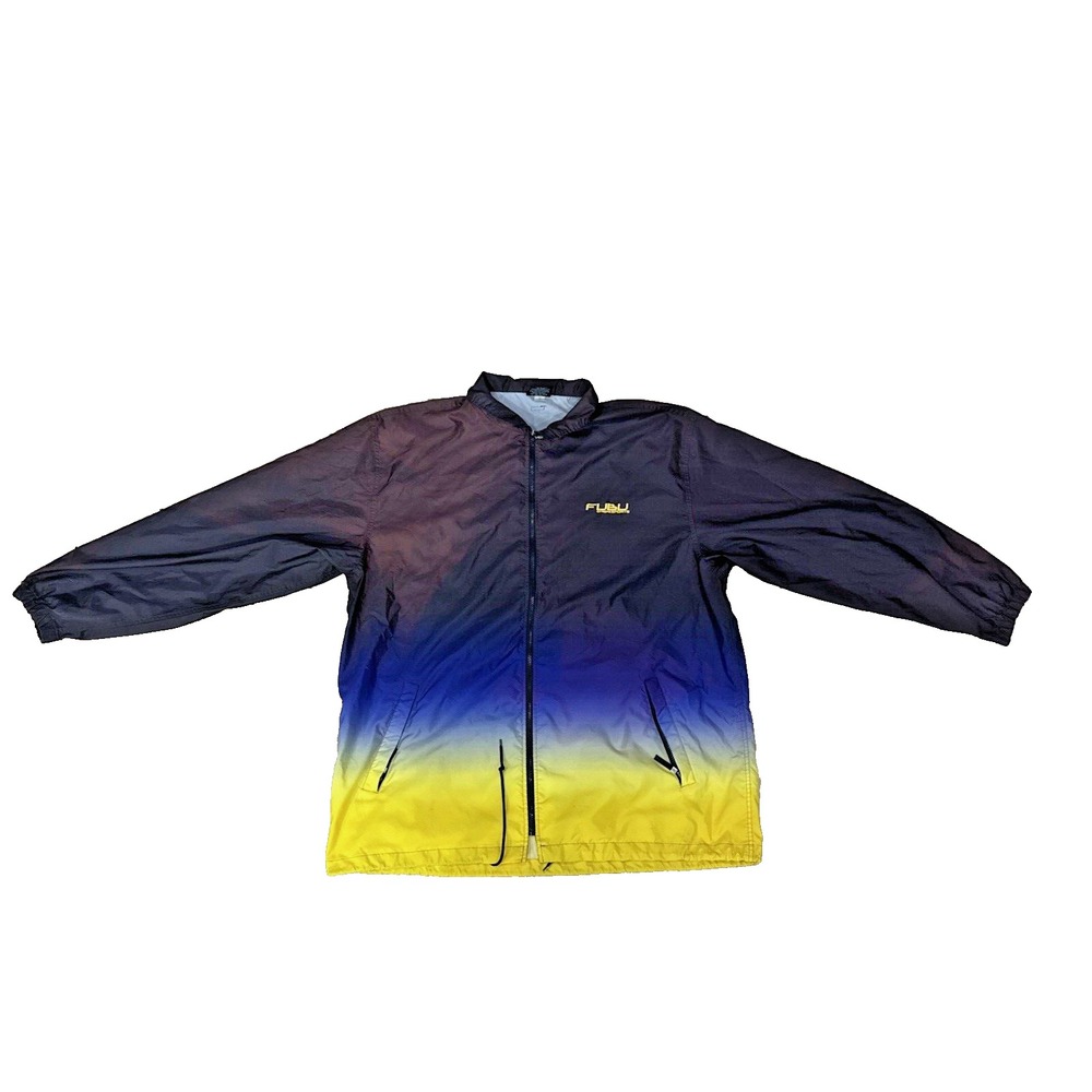 Vintage 90s FUBU Extreme Sports Full Zip Light Windbreaker Jacket XXL